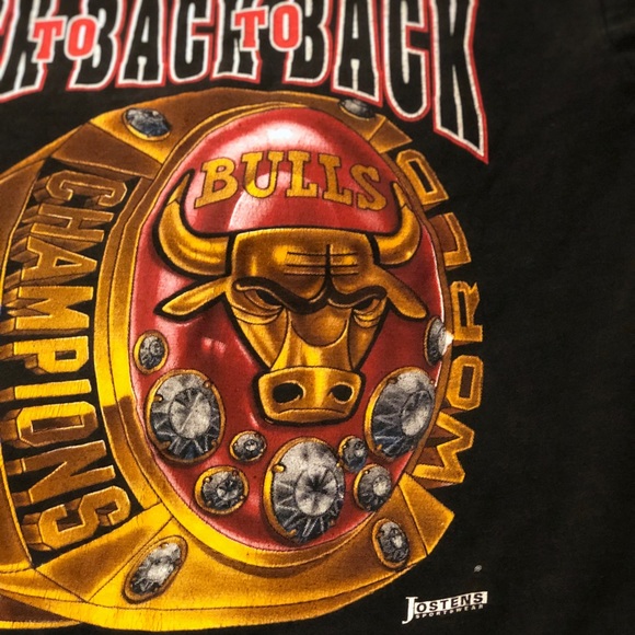 Vintage Chicago Bulls Championship Tee Shirt XL - Picture 4 of 8